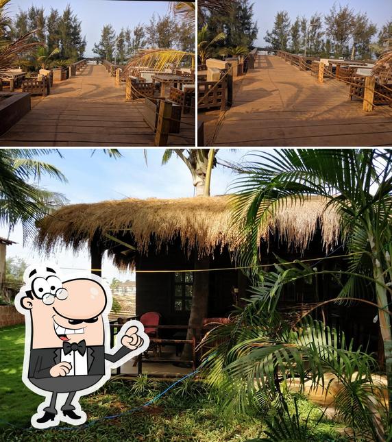 Check out the outside area of Golden Eye family restaurant