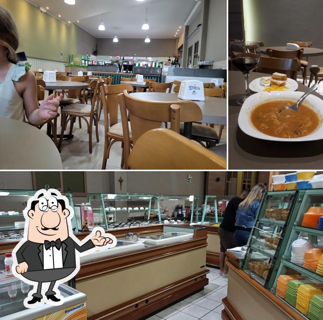 O interior do D'Italia Sorvetes e Sopas