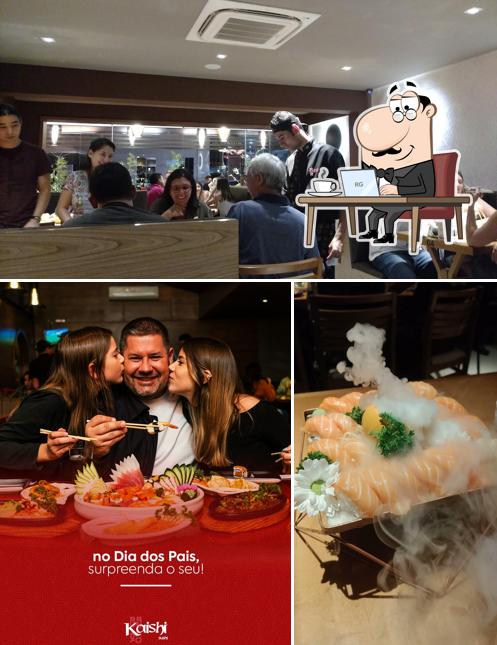 O interior do Kaishi Sushi Campinas