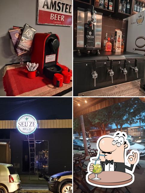 Esta é a imagem apresentando bebida e exterior no Seu Zé Beer & Co