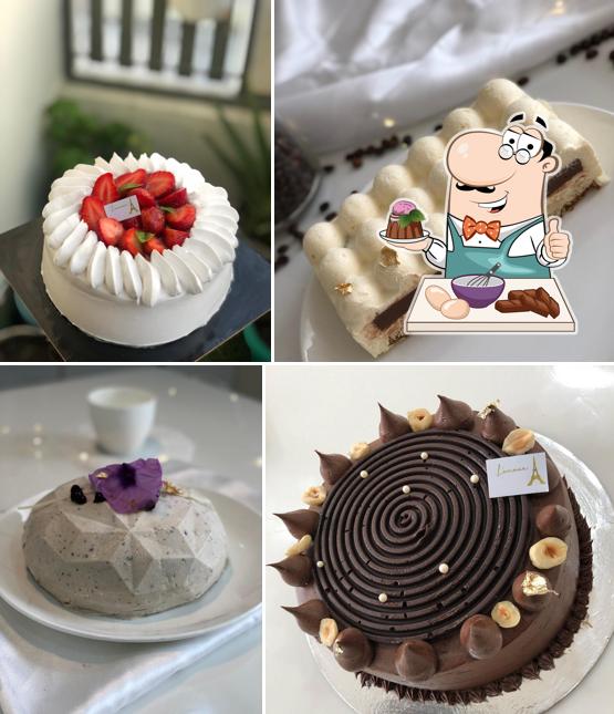 L' Amour - French Bakery & Cakes by Chef Simran Sidhwani serves a variety of desserts