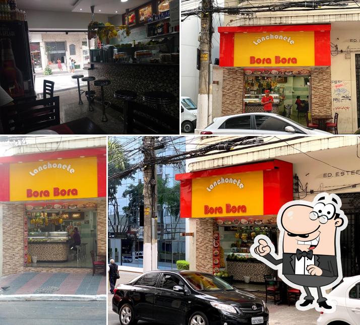 O interior do Lanchonete Bora Bora