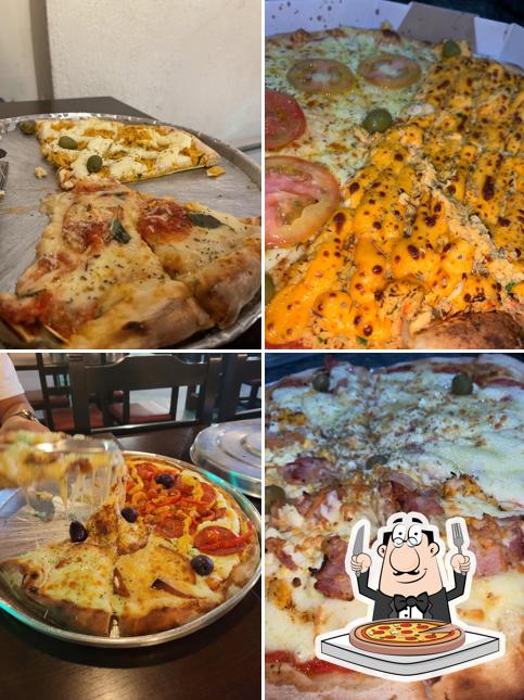 Escolha diferentes tipos de pizza
