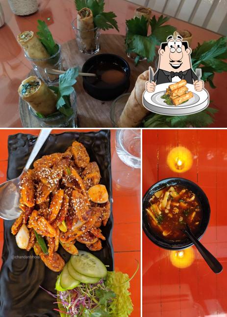 Spring rolls at Shiso & Yu Choi