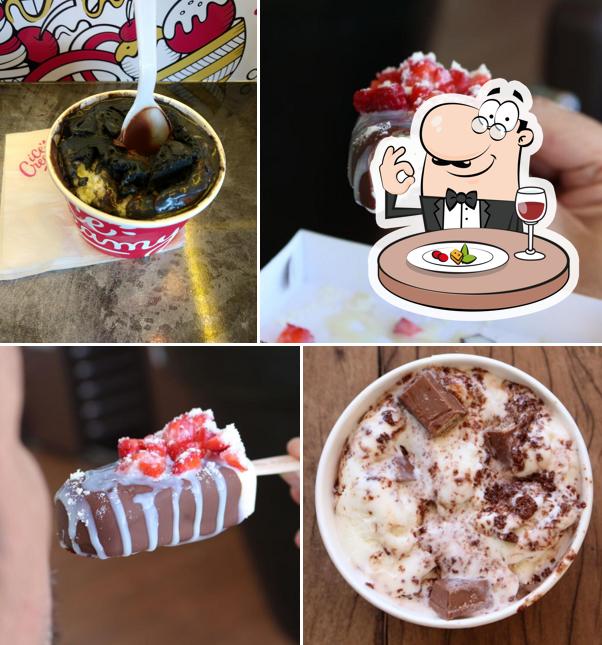 Platos en Ice Creamy boulevard