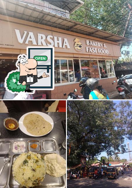 The restaurant's exterior and food