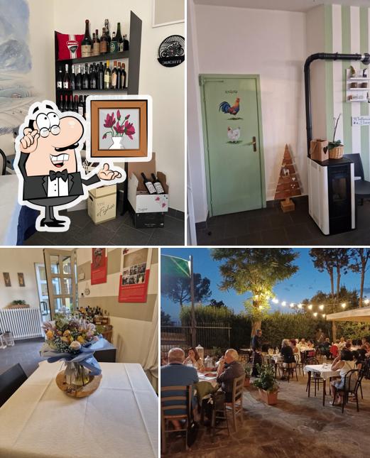 Gli interni di Trattoria la Chiusaccia di Ivan&Monia