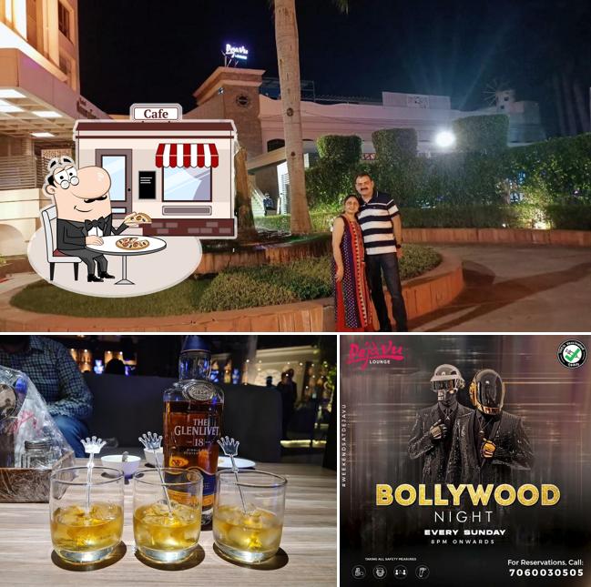 The exterior of Deja vu Lounge