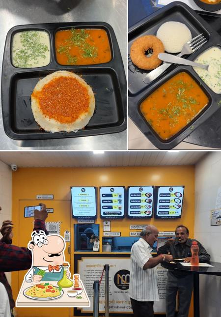 The photo of food and interior at Naadbramha Idli - Jaistambh Chowk