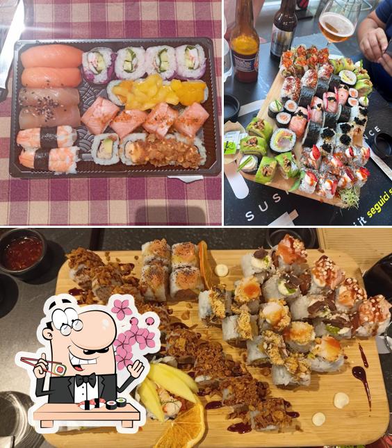 Ordina le varie opzioni di sushi