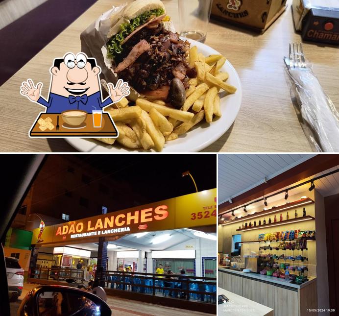 Platos en Adão Lanches Lanche em Araranguá Cachorro Quente X Salada Lanches Aberto Agora Tábuas