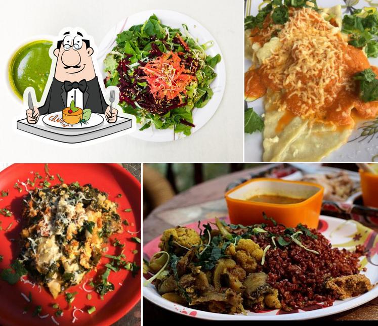 Food at Ramana's Organic Cafe