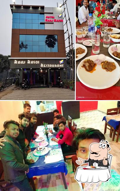 Raj Rasoi, Nima Morr, Daudnagar is distinguished by dining table and exterior