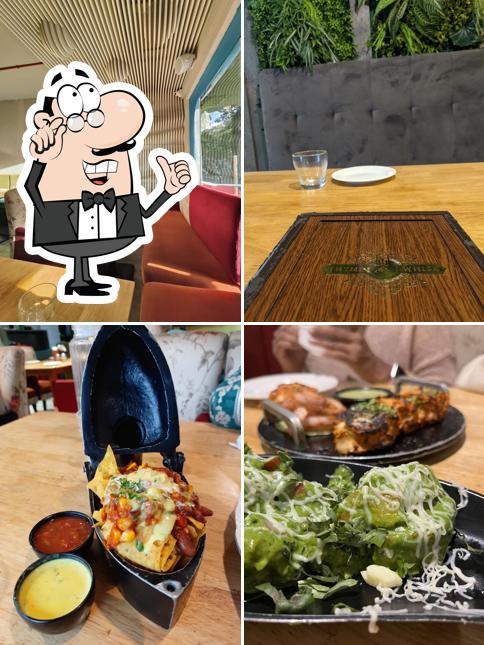 The interior of Thyme & Whisk Vegetarian Restaurant in Jayanagar Bangalore