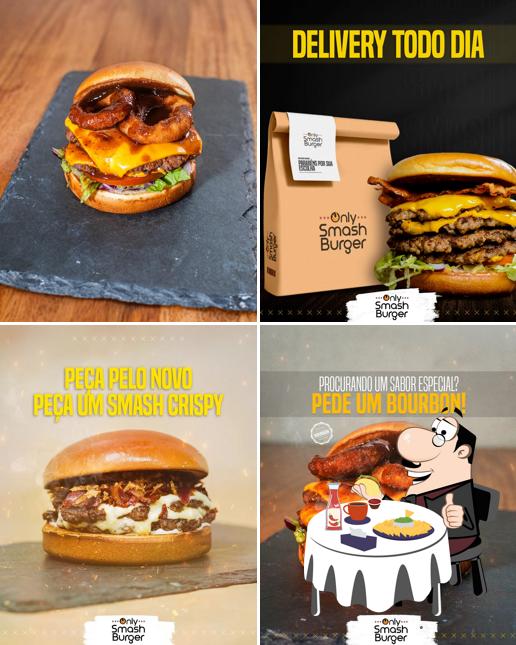 Hambúrguer em Only Smash Burger