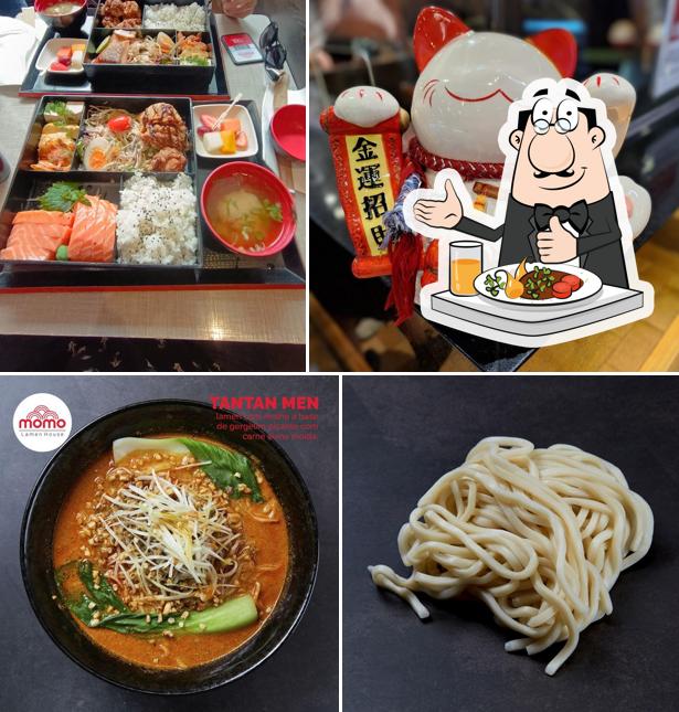 Platos en Momo Lamen