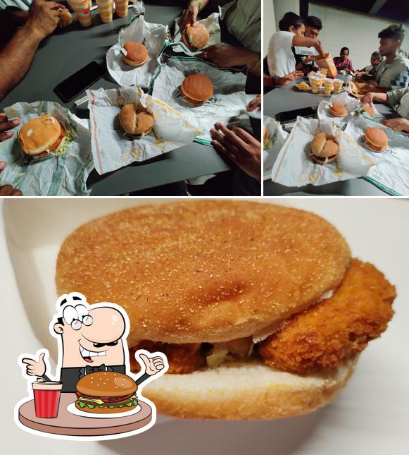 Order a burger at KFC