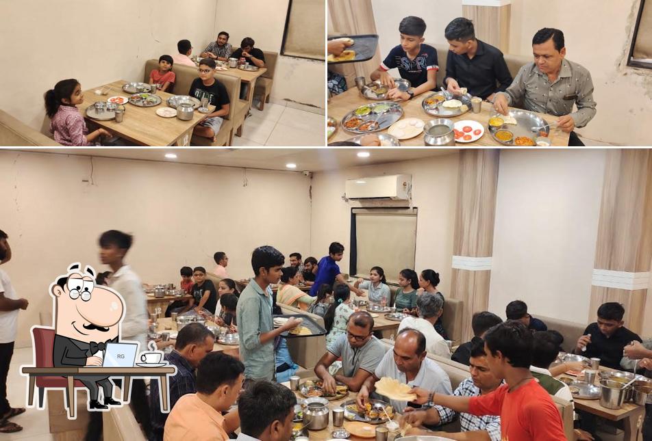 The interior of Hotel Mahashakti, Morbi