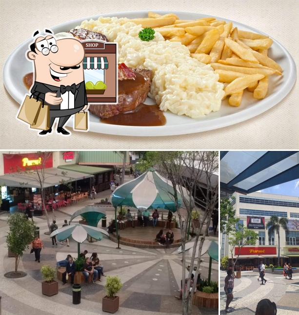 A foto da exterior e comida no Parmê Express