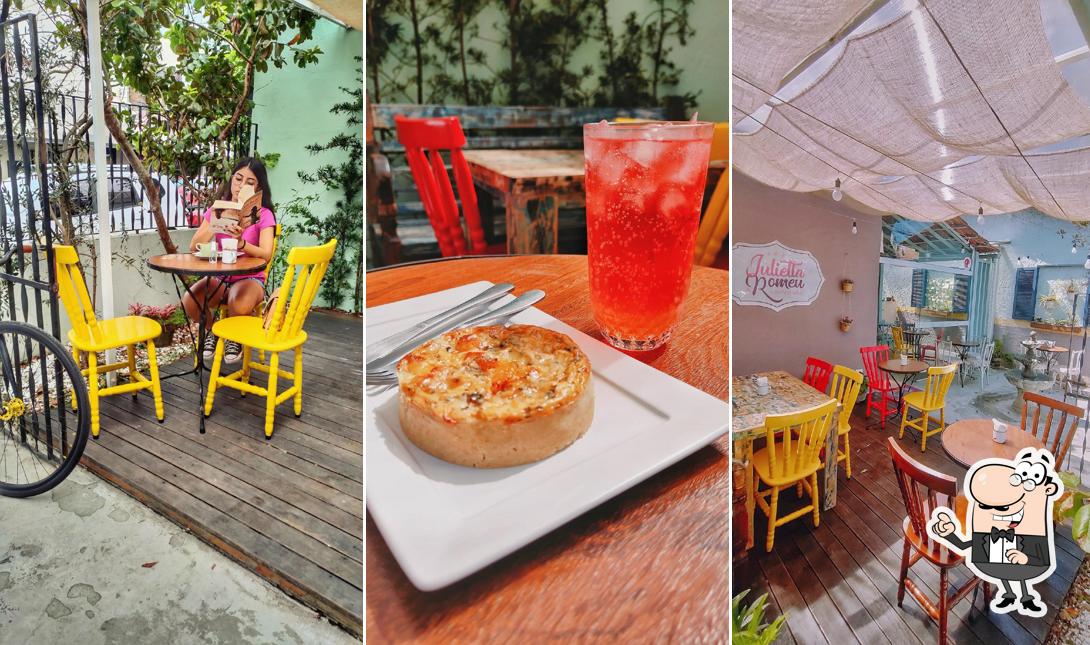 O interior do Julieta Café