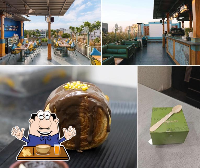 The picture of food and interior at Cosmo Bar & Bistro