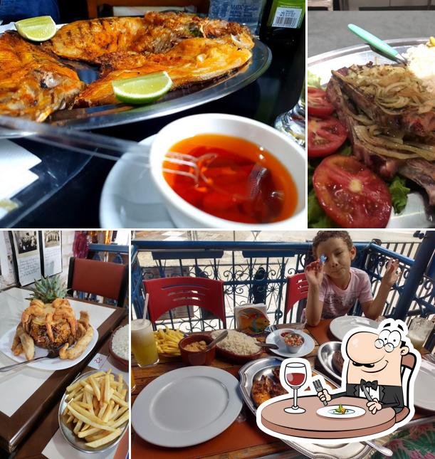 Platos en Três Pescadores Restaurante