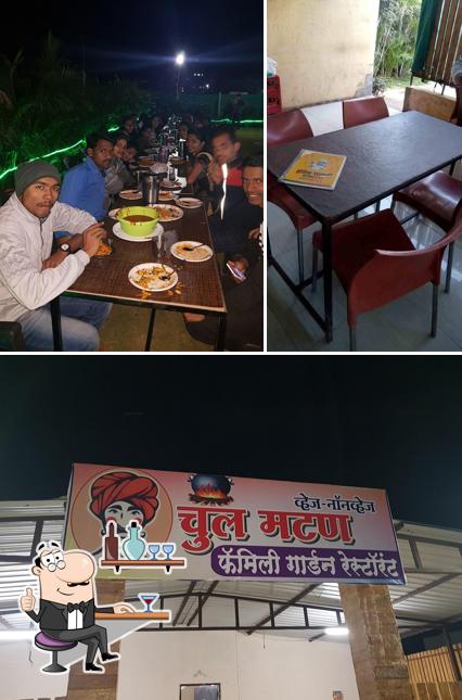 Take a seat at one of the tables at Hotel Savali Family Garden