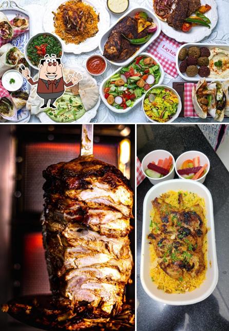 Food at Layla's Shawarma and Middle Eastern Kitchen