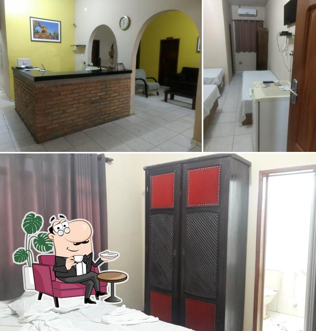 O interior do Pousada Zabelê