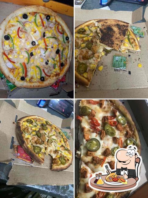 Try out pizza at Crusto's - Cheese Burst Pizza By Olio