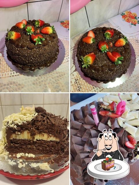 Bolo de chocolate em A Predileta Doceria