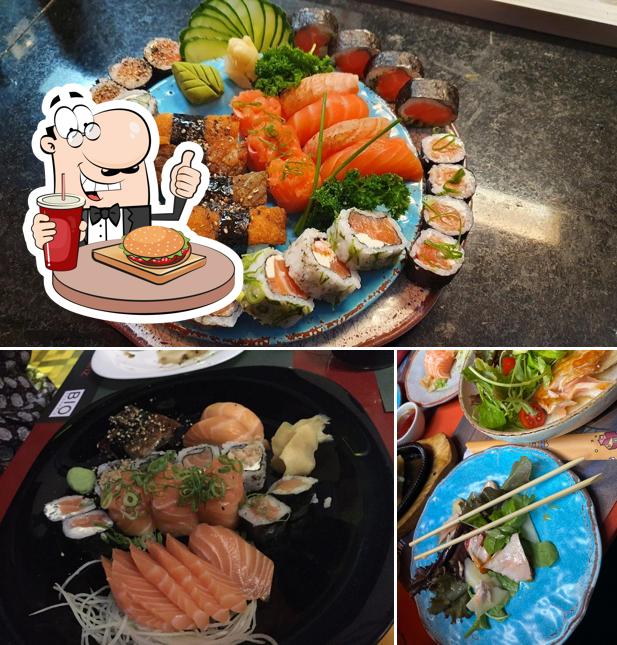 Peça um hambúrguer no Sambô Sushi