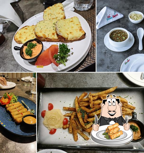 Spring rolls at The Green Spice Multicuisine Restaurant & Cafe