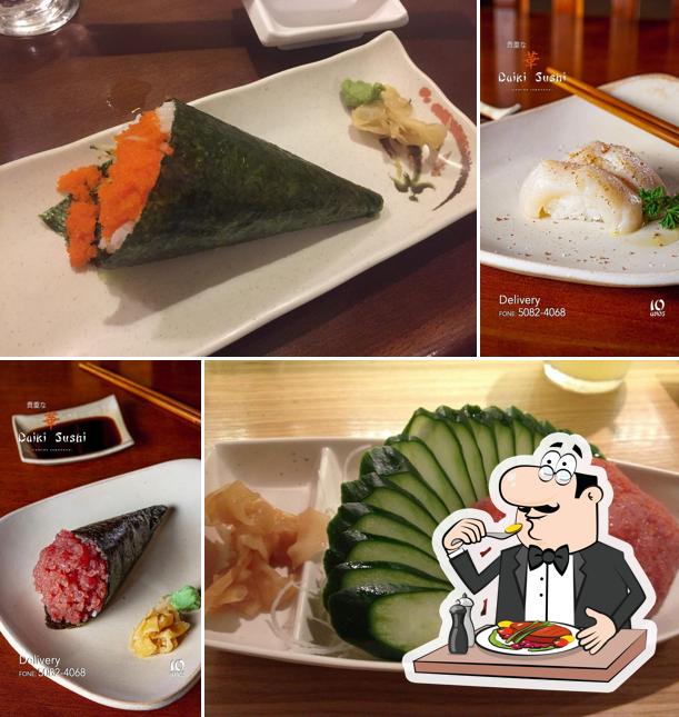 Platos en Daiki Sushi