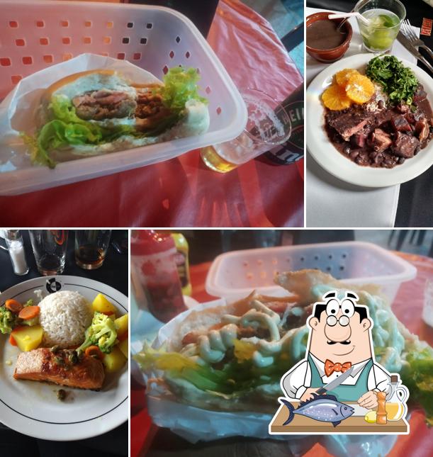 Salmão grelhado em Chopp Time - Choperia e Restaurante