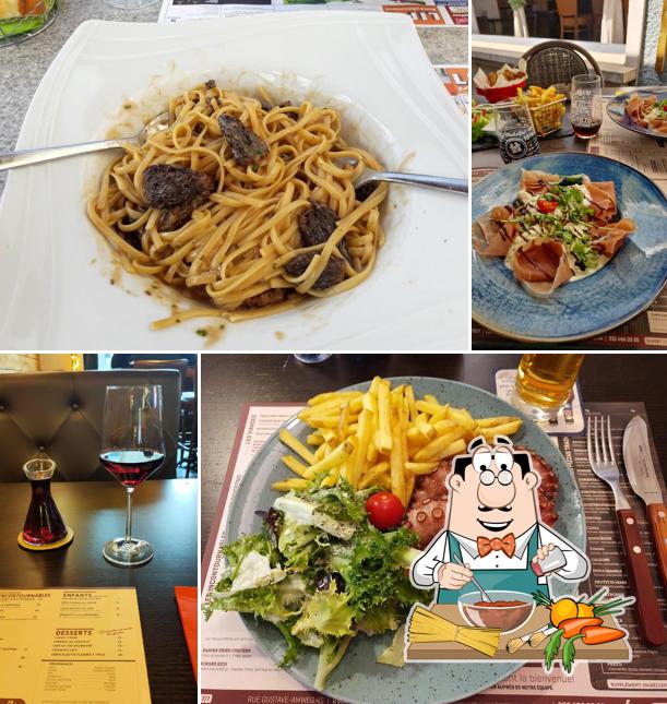 Spaghetti alla bolognese al Hôtel Restaurant de la Gare