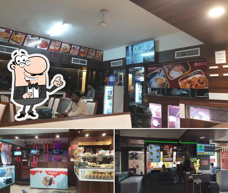 Take a seat at one of the tables at Ropeway Restaurant