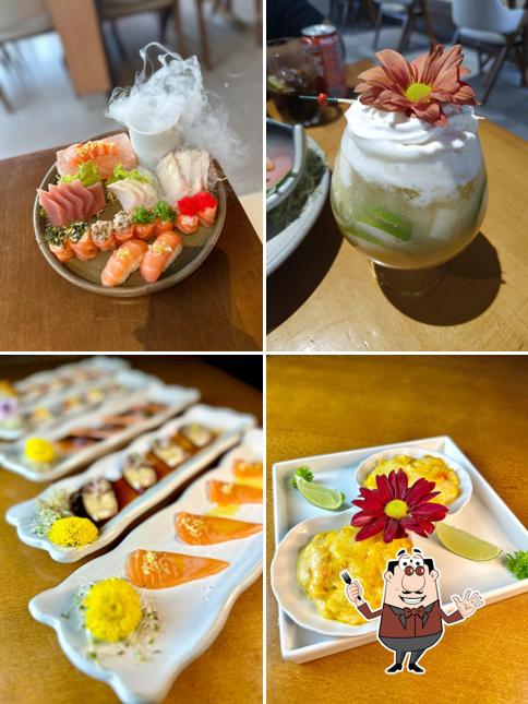 Platos en Hakai Sushi City América