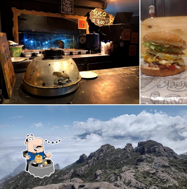 Comida em Pizza da Montanha e hambúrgueria