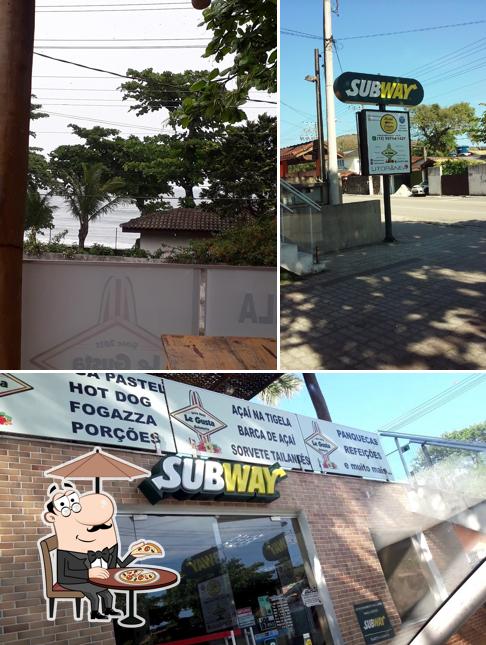 O exterior do Subway