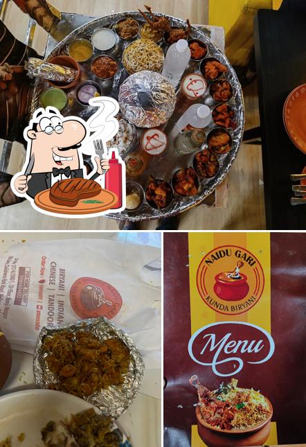 Order meat dishes at Naidu Gari Kunda Biryani - Nellore