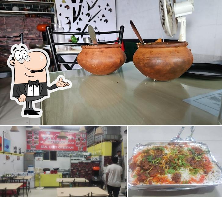 Among various things one can find interior and food at AL HUDA BIRYANI HOUSE