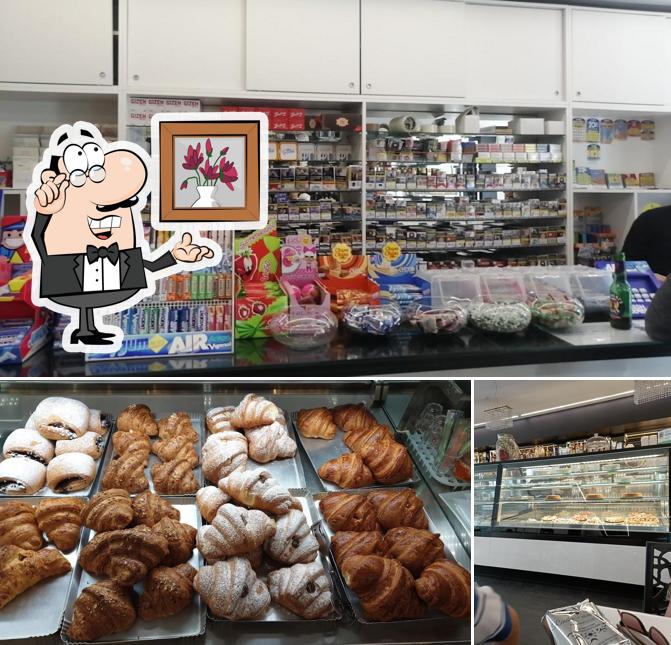 Tra le varie cose da rendez vous cafe' si possono trovare la interni e cibo