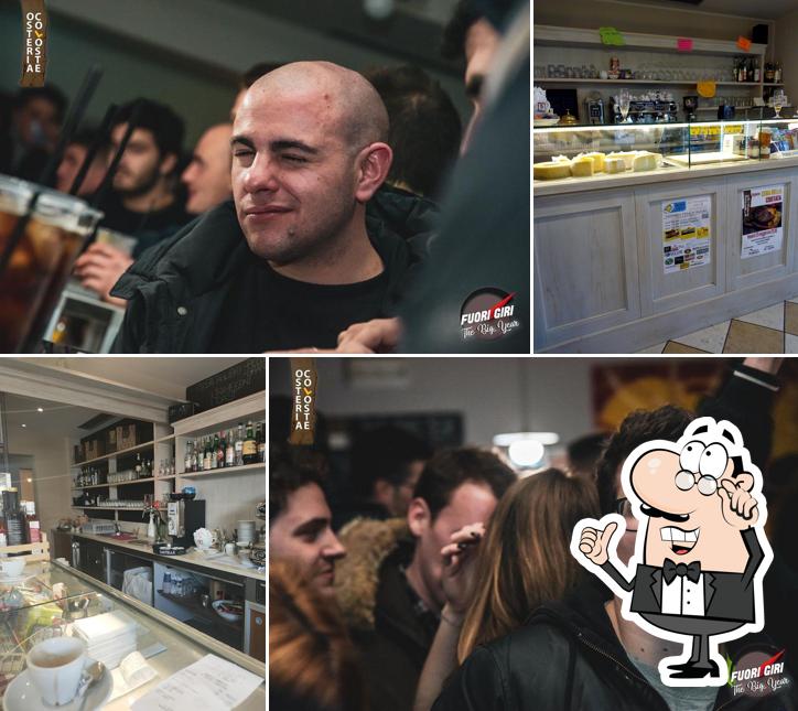 Gli interni di Osteria Col'Oste