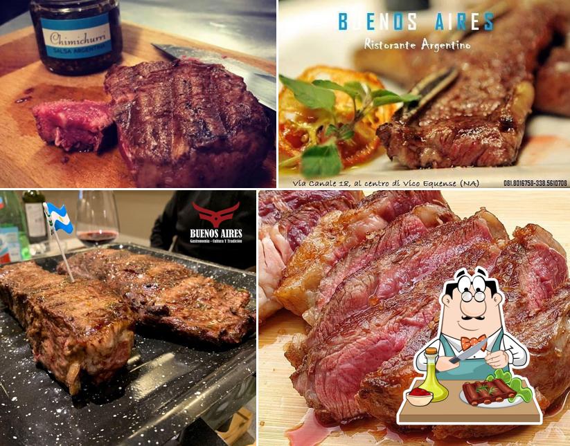 Prova piatti di carne dal menu