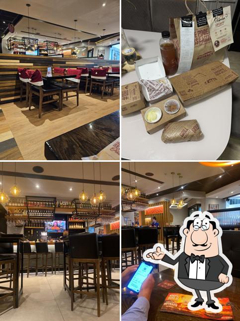 O interior do Outback Steakhouse