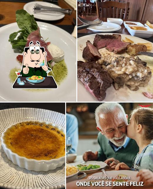 Creme brulée em Adega Steakhouse