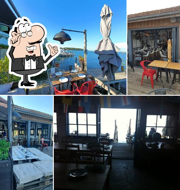 Installez-vous à l'une des tables de Cabane 24 degustation Huîtres Téchoueyres