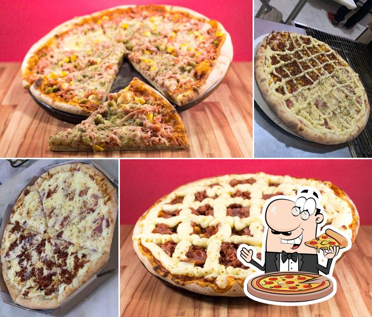 Peça diversos estilos de pizza