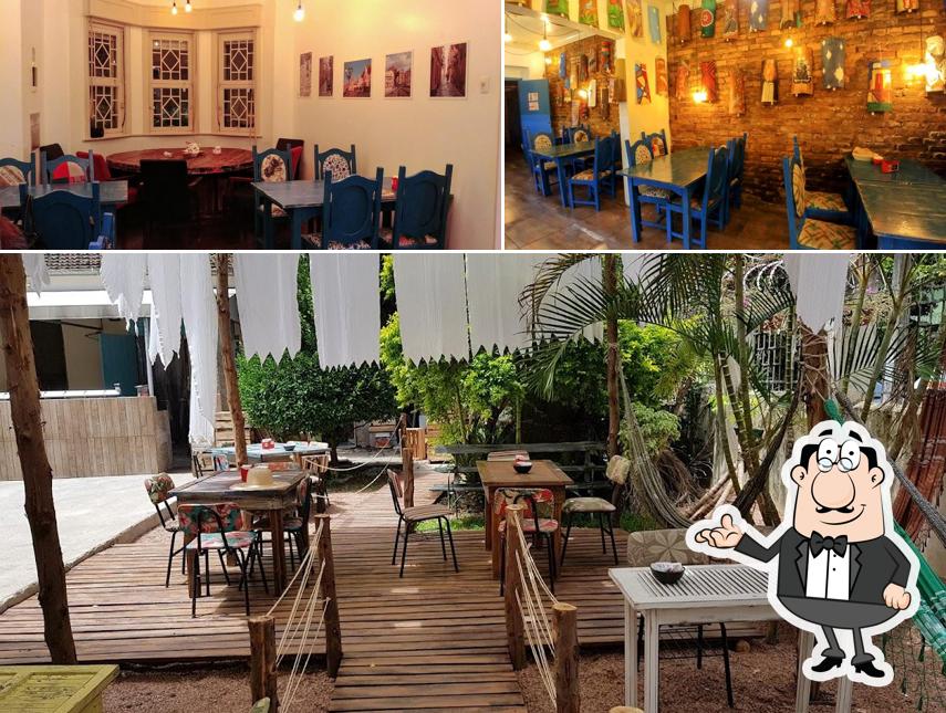 O interior do Med gastro giardino Mediterrâneo